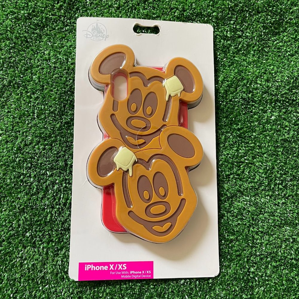 Disney Parks D-Tech Mickey Mouse Waffle 3D iPhone X/ XS Cellphone Case Cover NEW